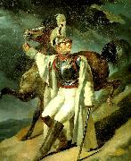 Theodore   Gericault cuirassier blesse, quittant le feu painting